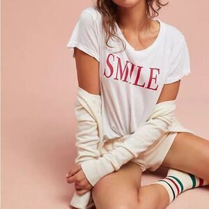 Anthropologie Sundry Smile Tee